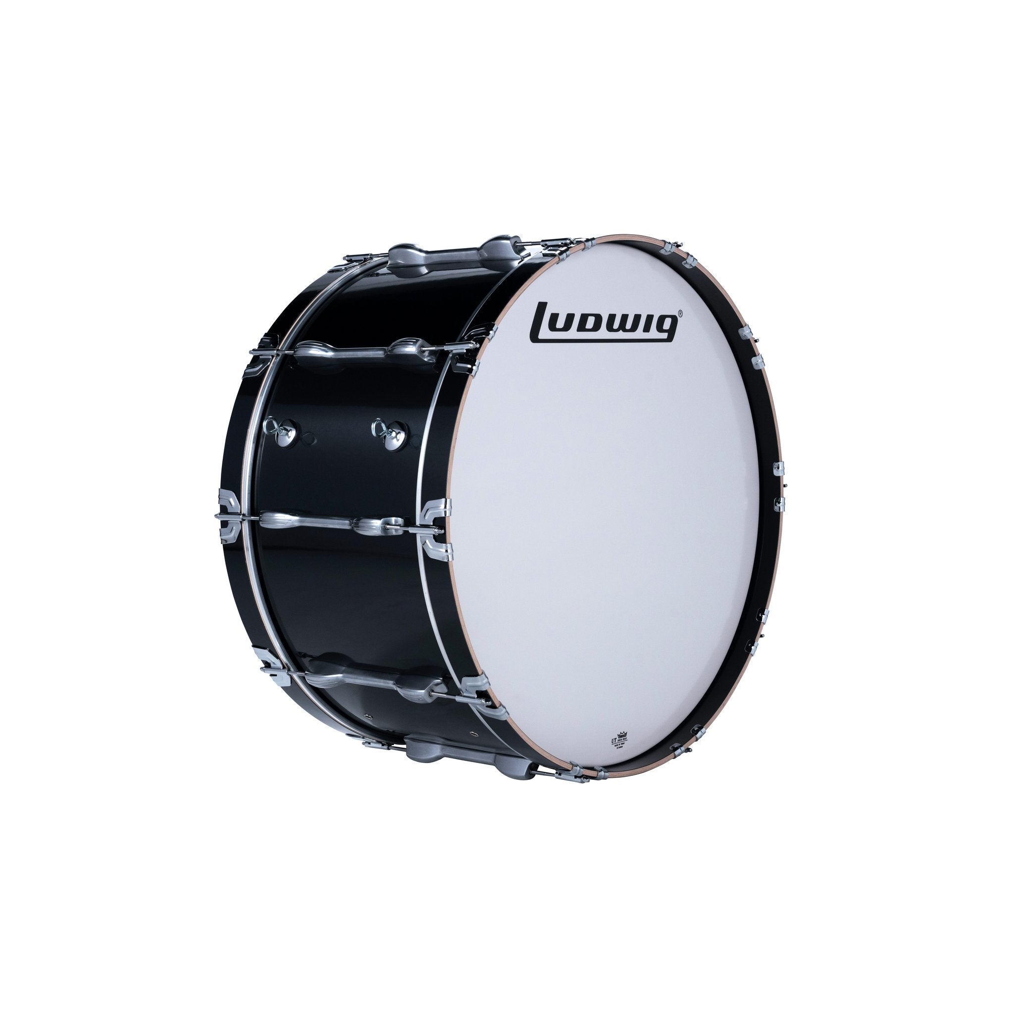 Ludwig Ultimate 2 Marching Bass Drum - 28x14 Black eye hooks