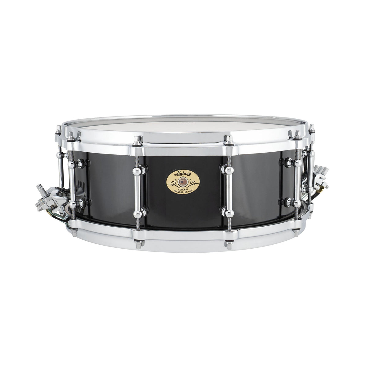 Ludwig Maple Concert Snare Drum - 14" x 5" - Black Cortex - Image 1