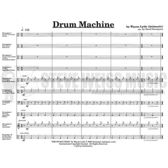 Lytle-Drum Machine arr. Steinquest (SP)-4T/P