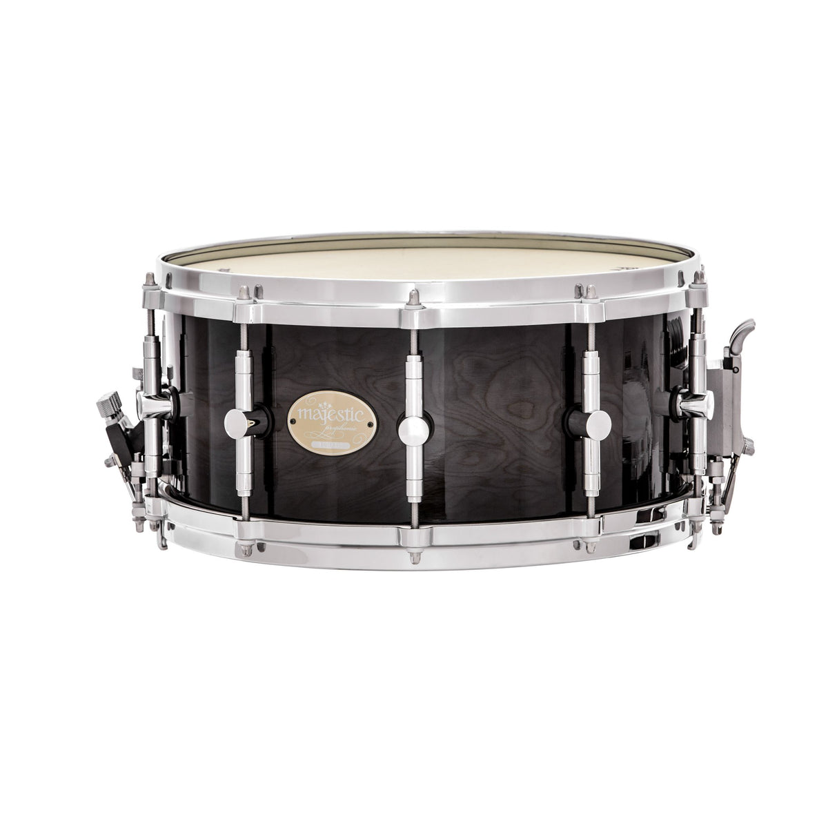 Majestic ProPhonic Snare Drum - 14x6.5 Thick Maple MPS1465-MB Left Angle