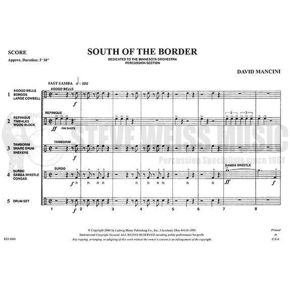 Mancini, D.-South of the Border (SP)-P