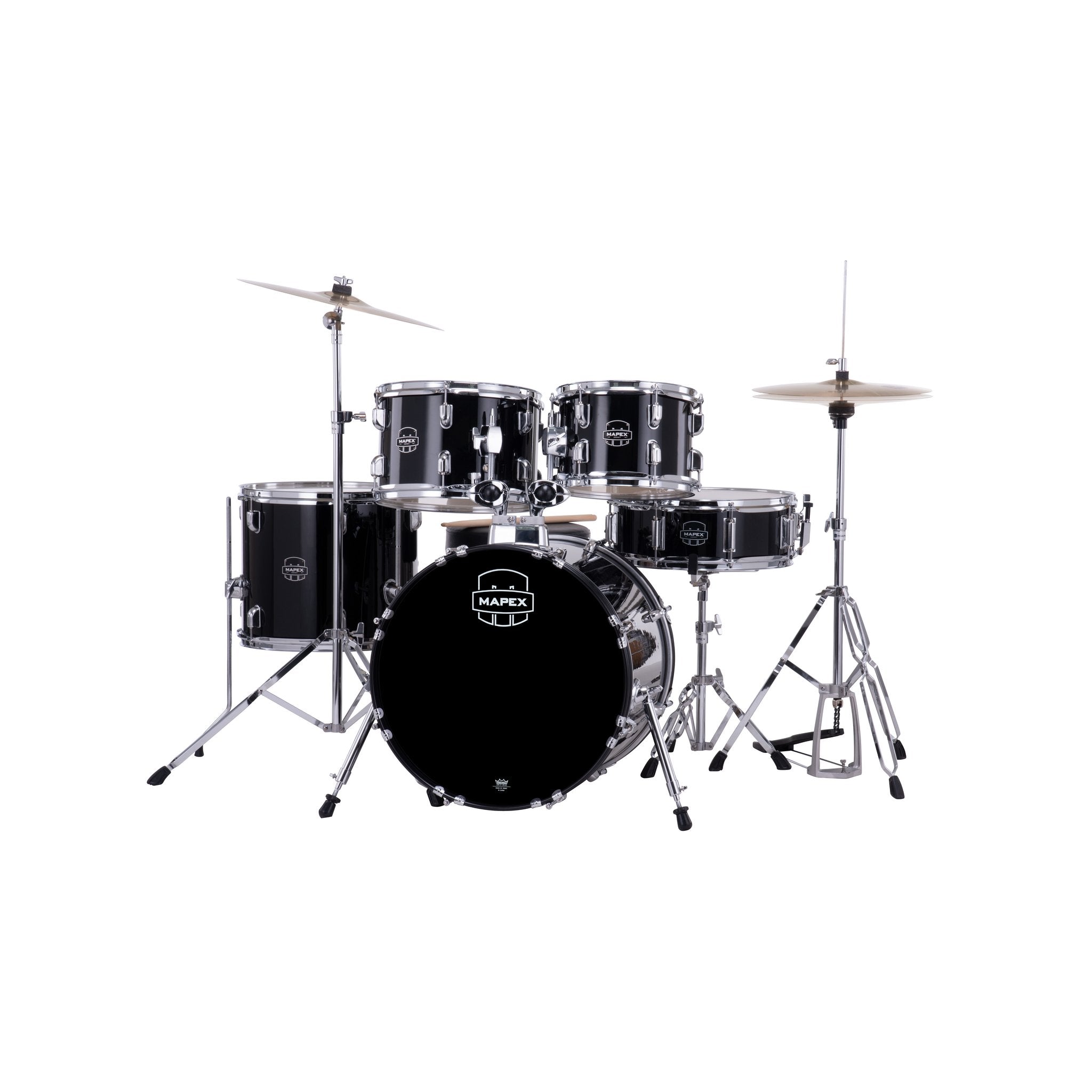 Mapex Comet Series 5-piece Drum Set - 18" Bass Drum - Black - Image 2