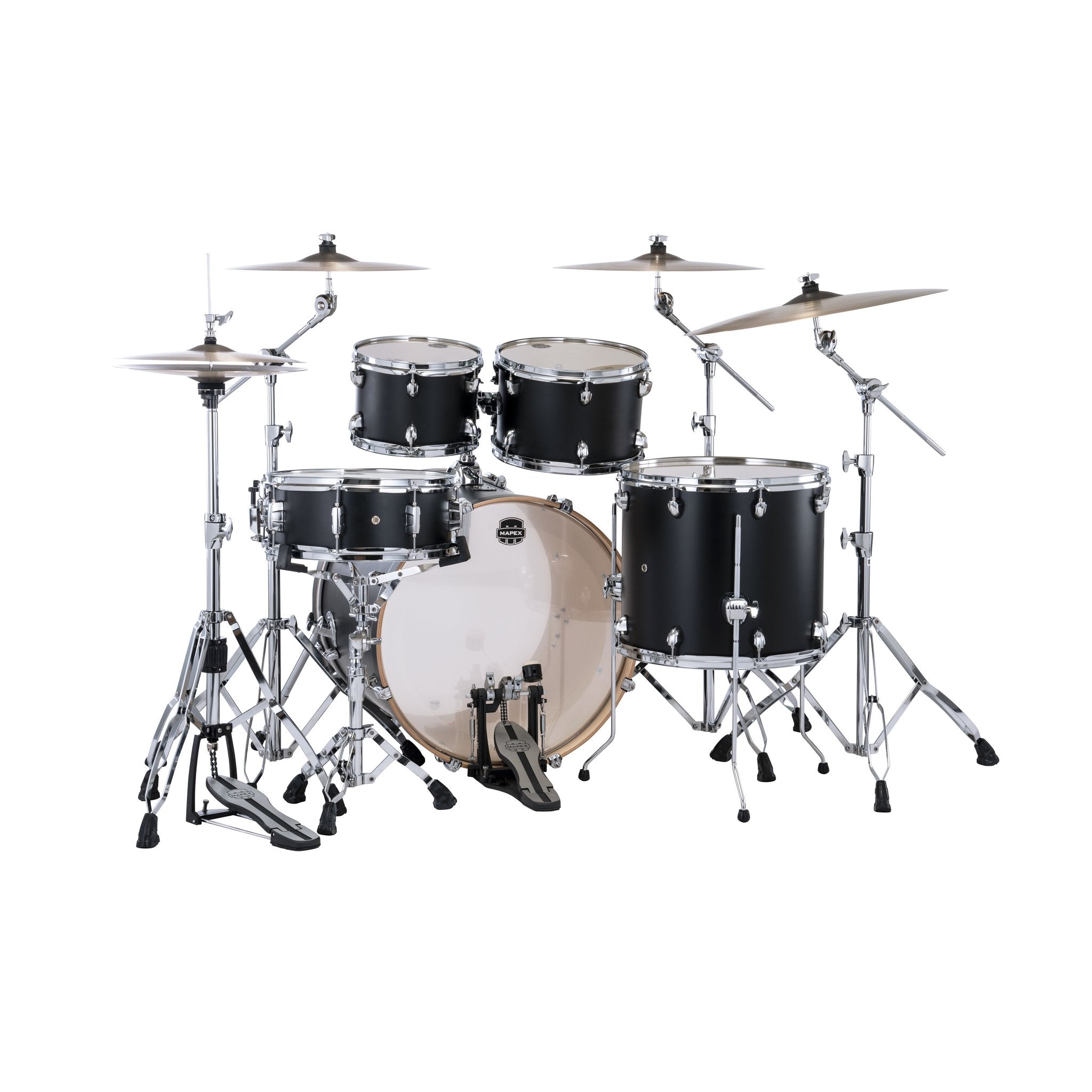 Mapex Mars 5-piece Maple Rock Drum Set Shell Pack - Matte Black - Image 3