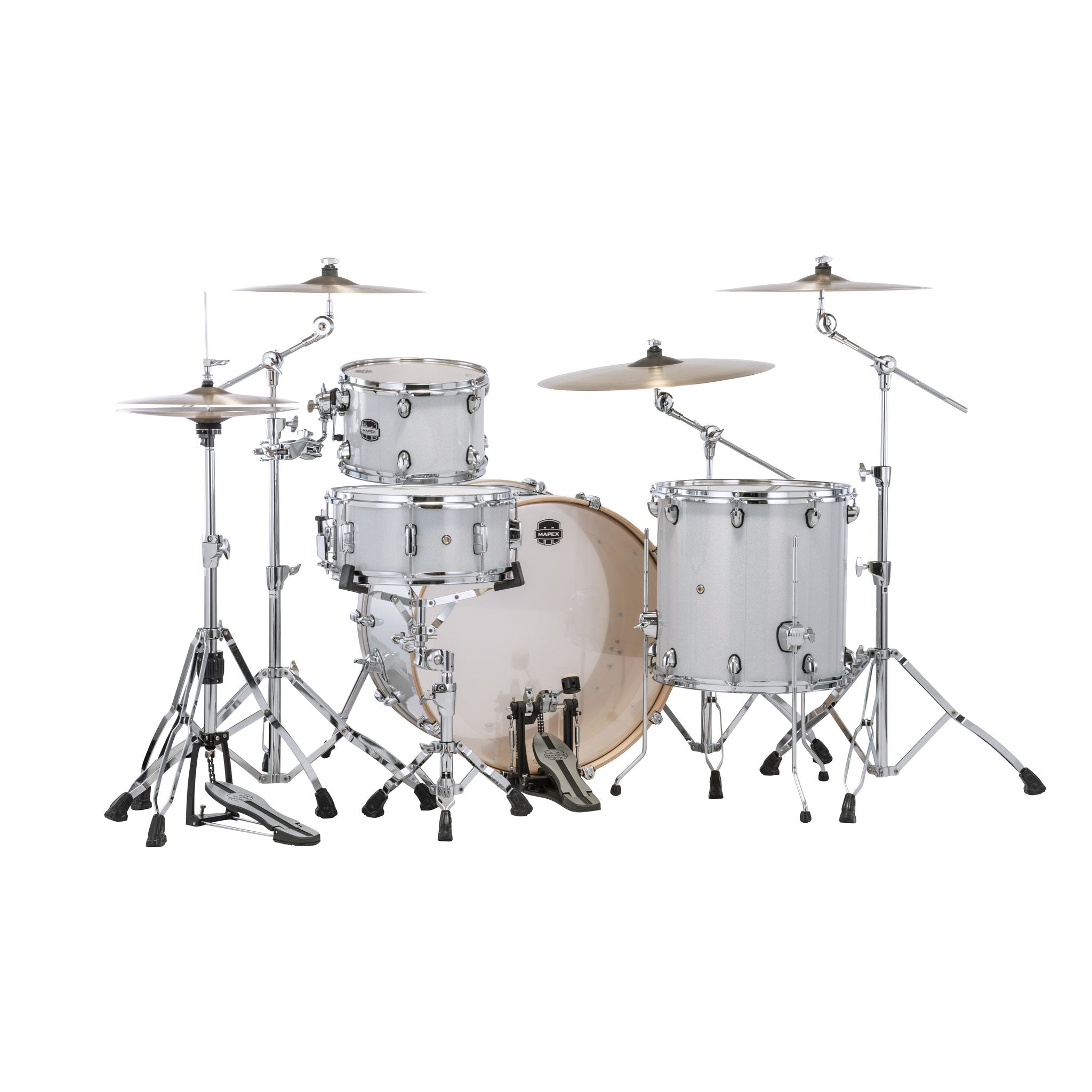 Mapex Mars Series 4-piece Rock Drum Set Shell Pack - Diamond Sparkle - Image 3