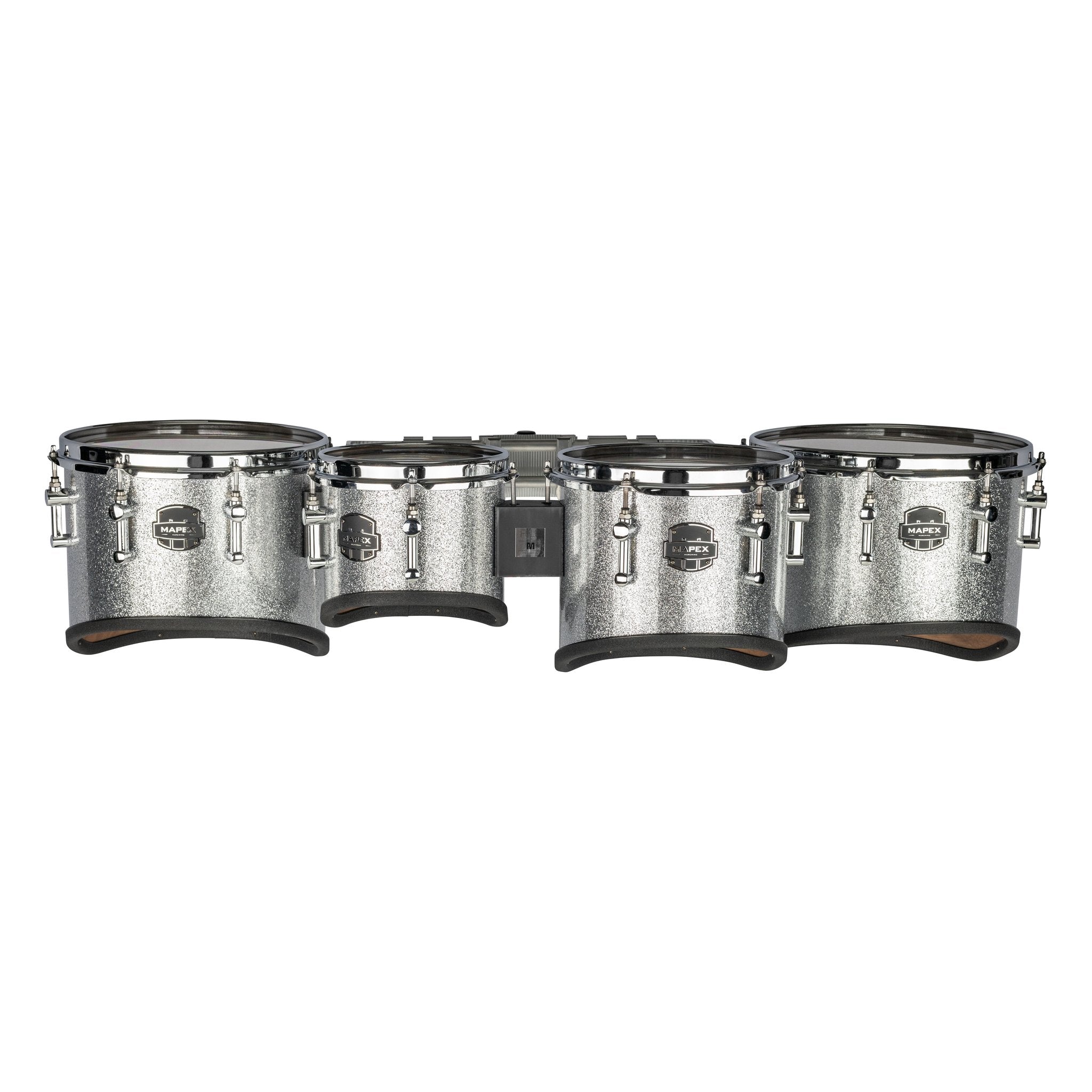 Mapex Quantum Mark II California Cut Quint Marching Tenor Set - 6"/8"/10"/12"/13" - Diamond Dazzle - Image 2