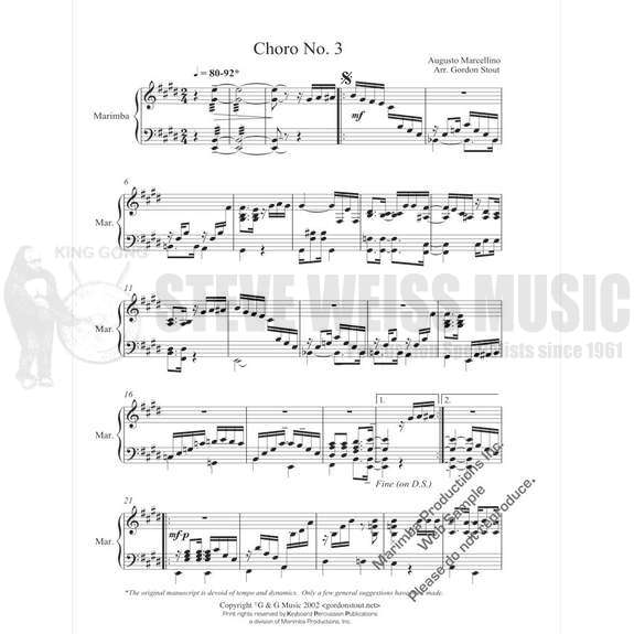 Marcellino-Choro 3 arr. Stout - M