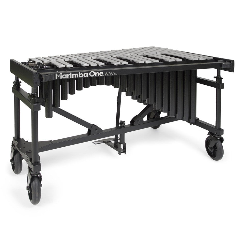 Marimba One 3.0 Wave Vibraphone Silver Bars with Motor 9021 Angle