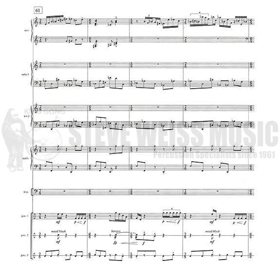 McCarthy-Concerto for Marimba, Percussion and Synthesizers (CD Incl.)-3M/BM/V/P/4T