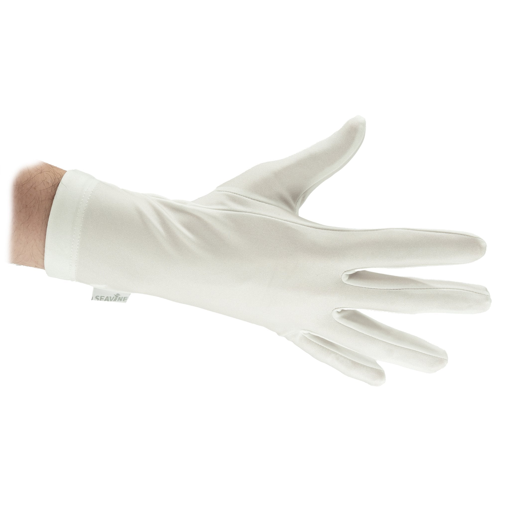 Medium - White - Seavine Hornline Gloves, Short Full Hand HR