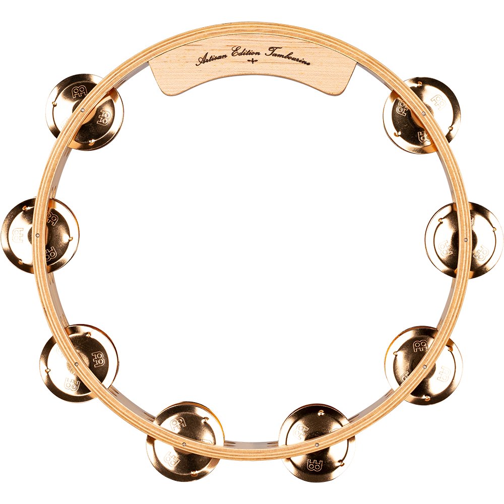 Meinl 10" Artisan Edition Double Row Tambourine - Bronze Jingles - Image 2