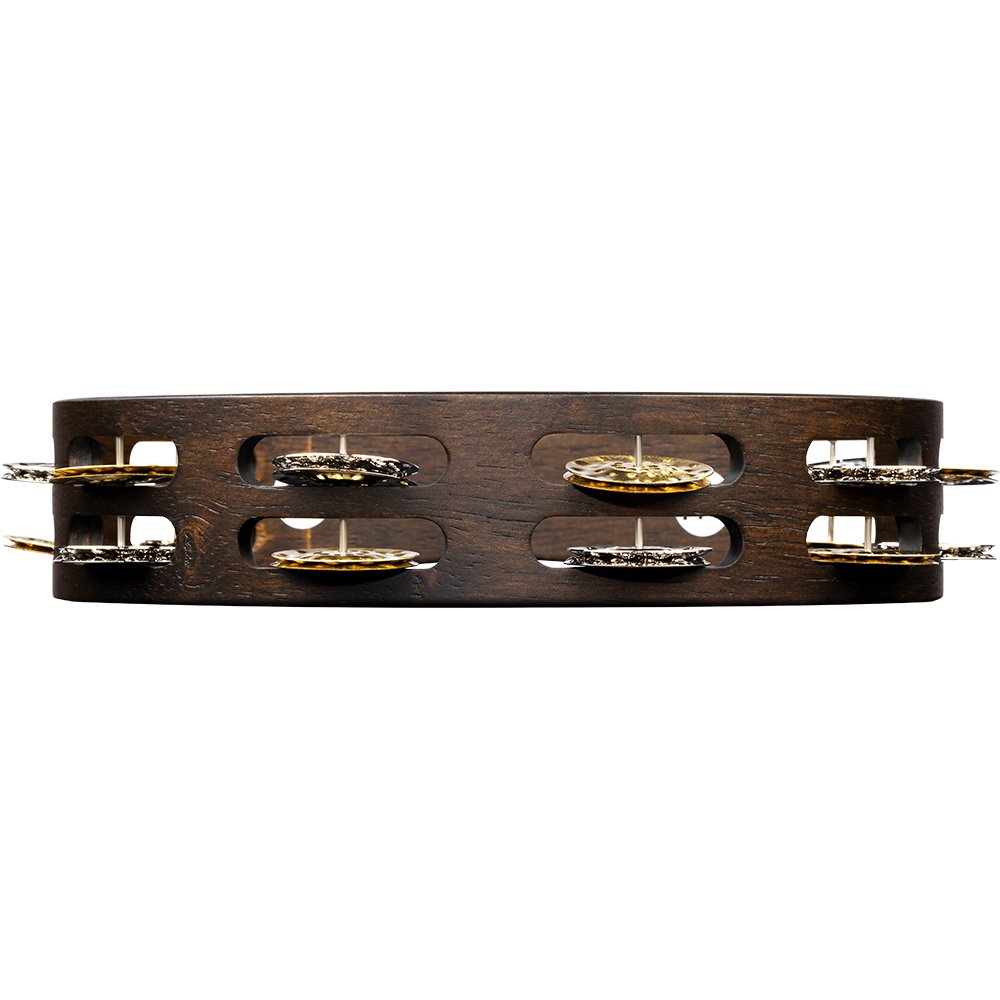 Meinl 10" Vintage Wood Tambourine - Double Row - Image 5