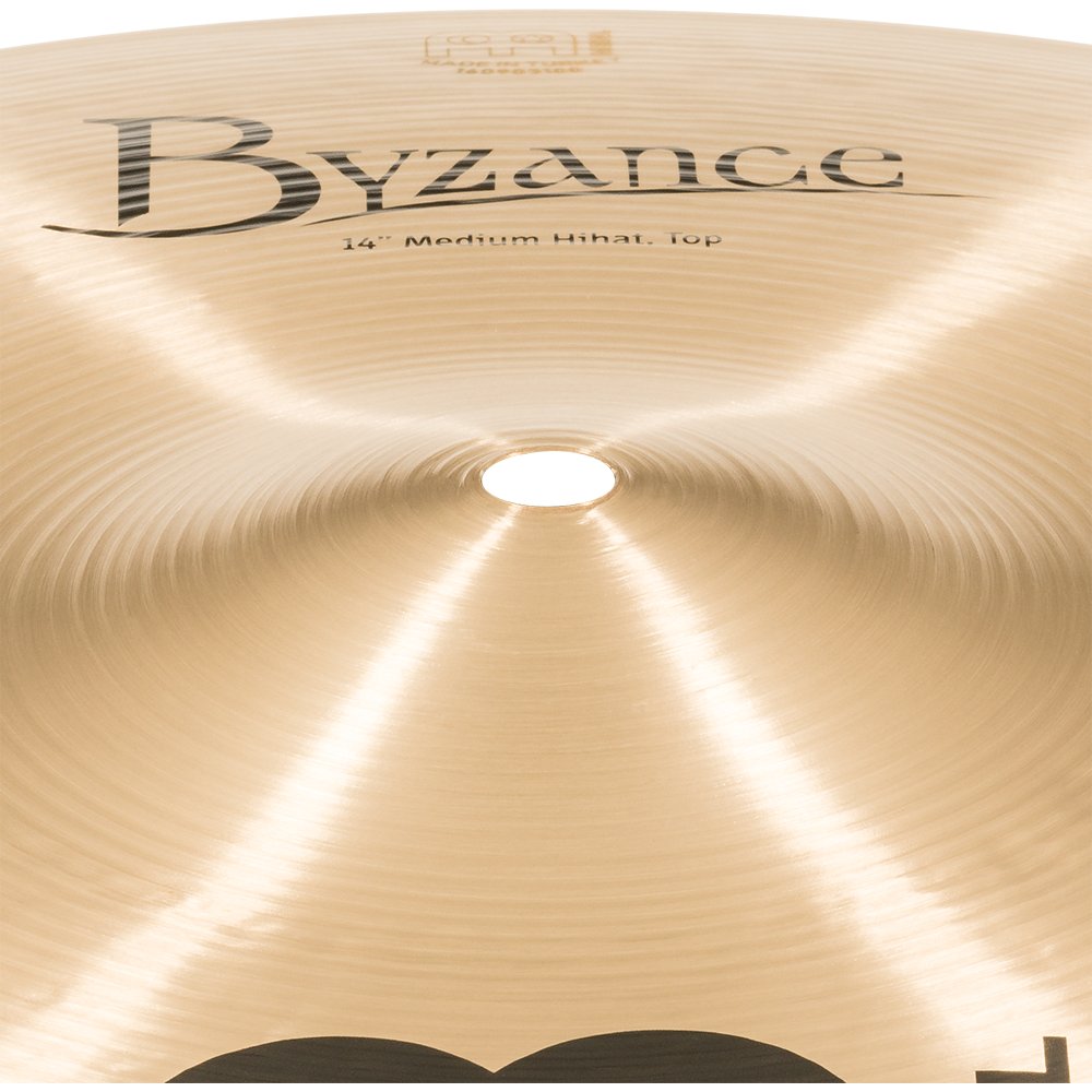 Meinl 14 " Byzance Traditional Medium Hi-Hat Cymbals - Image 3