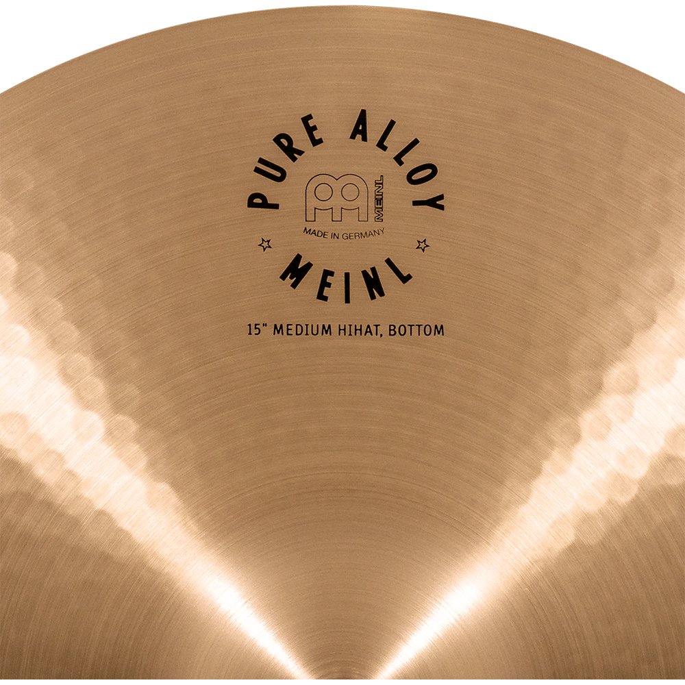 Meinl 15" Pure Alloy Medium Hi-Hat Cymbals - Image 9