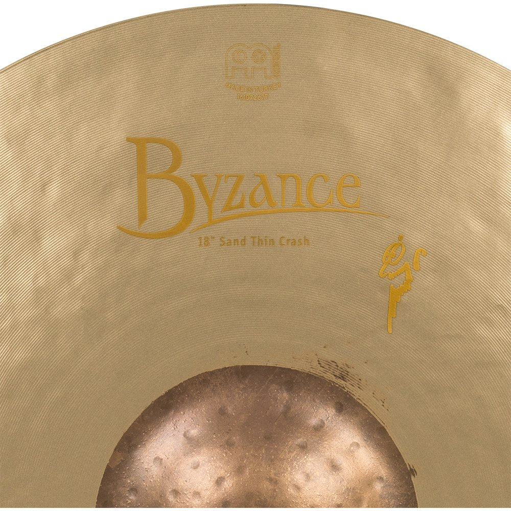 Meinl 18" Byzance Vintage Sand Thin Crash Cymbal - Image 5