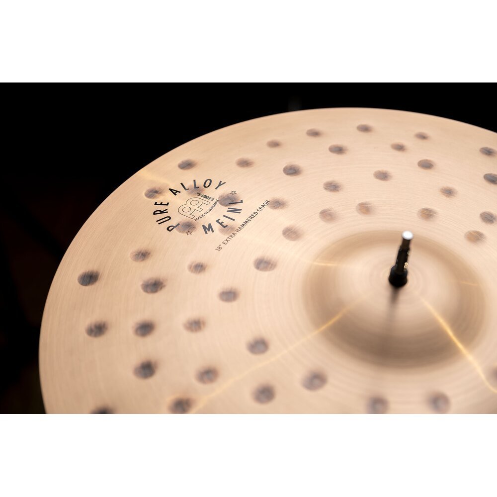 Meinl 18" Pure Alloy Extra Hammered Crash Cymbal - Image 6