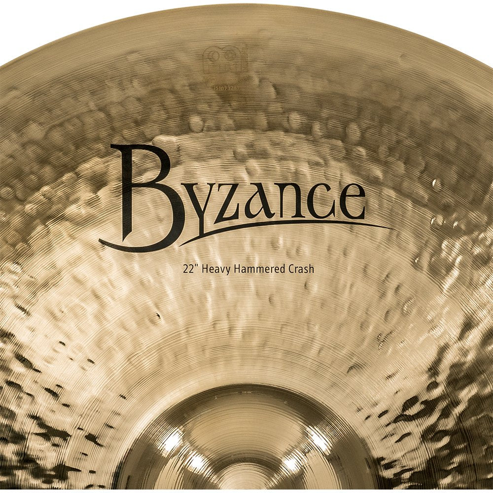 Meinl 22" Byzance Brilliant Heavy Hammered Crash Cymbal - Image 5