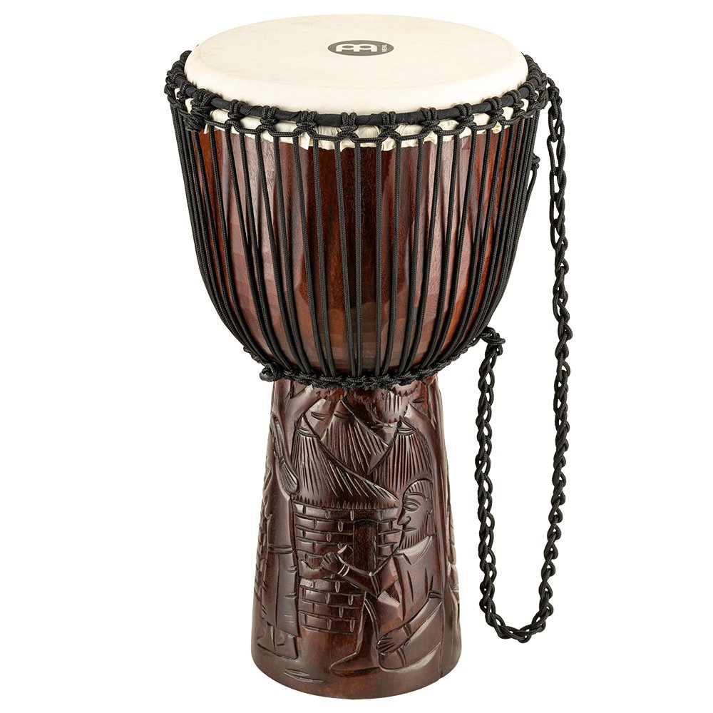 Meinl African Style 12" Djembe - Village Carving - Image 11