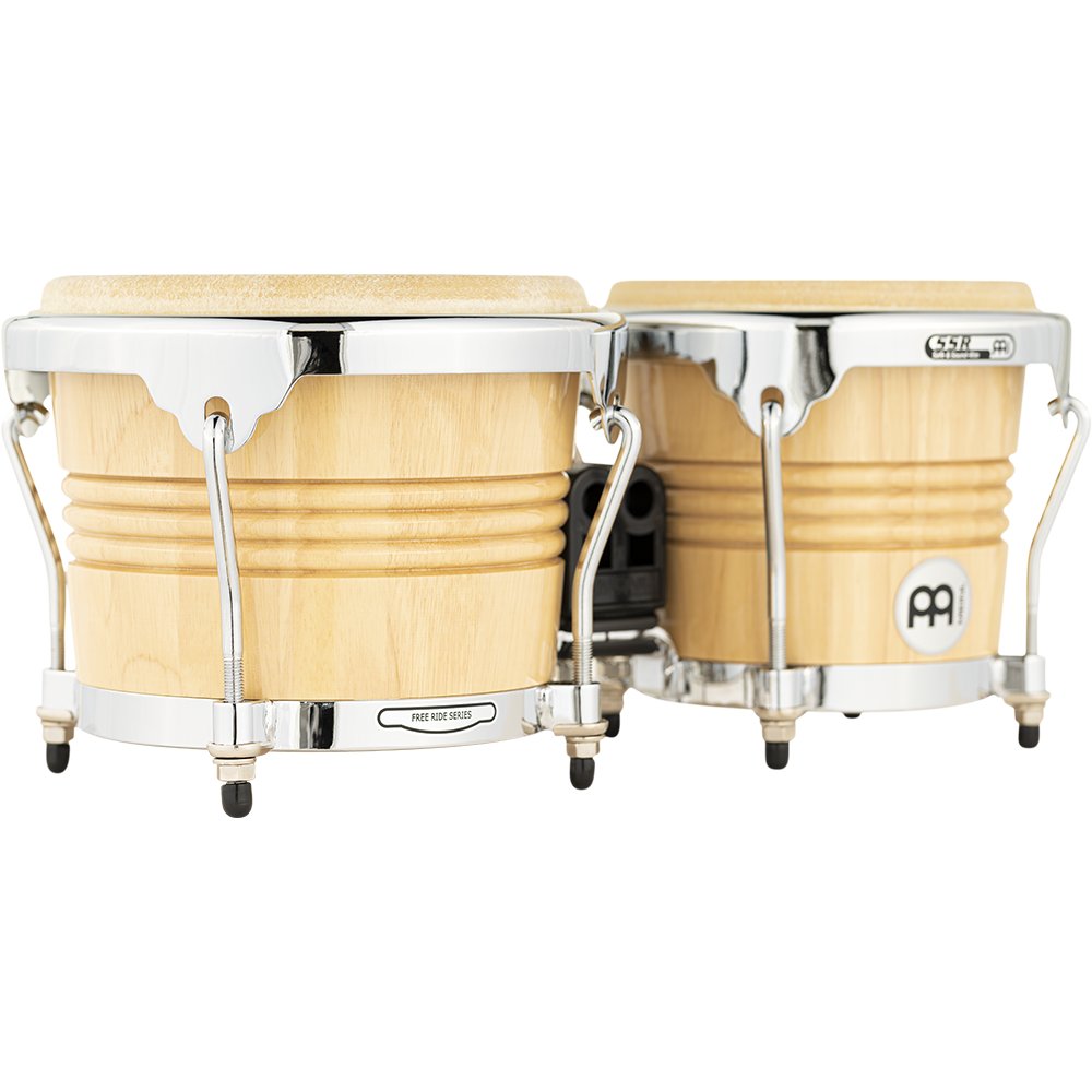Meinl Free Ride Series Bongos - Natural with Chrome Hardware - Image 3