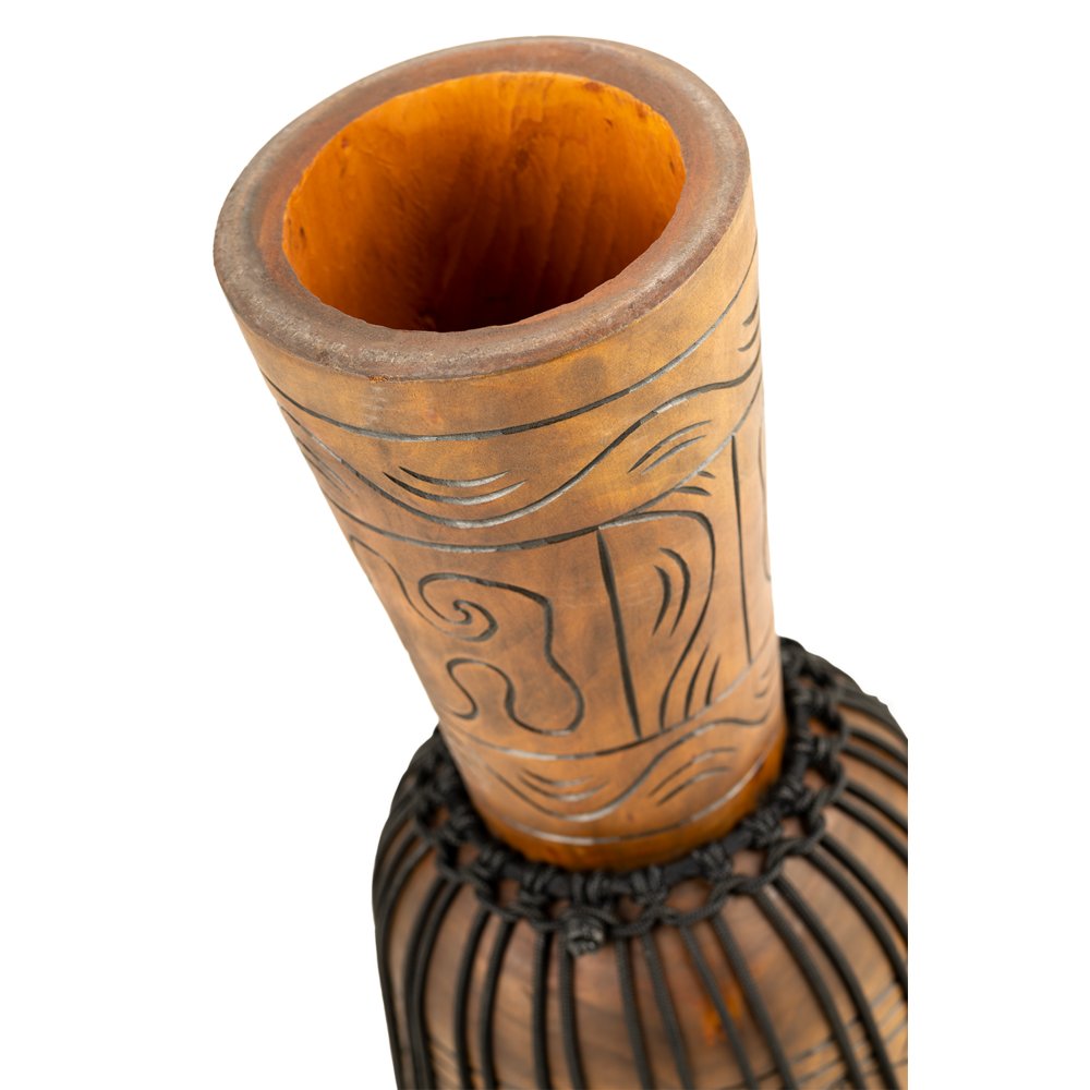 Meinl Headliner Artifact Series Rope-tuned Wood Djembe - 12" x 24" - Large - Image 5