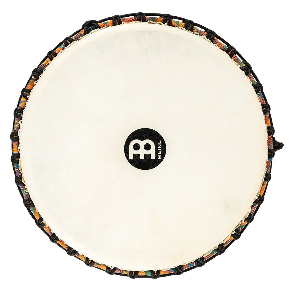 Meinl Rope-tuned Travel Djembe with Synthetic Head - 14" - Kenyan Quilt - Image 13