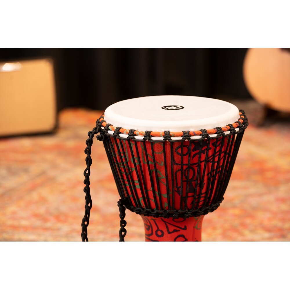 Meinl Rope-tuned Travel Djembe with Goatskin Head - 10" x 20" - Pharaoh's Script - Image 8