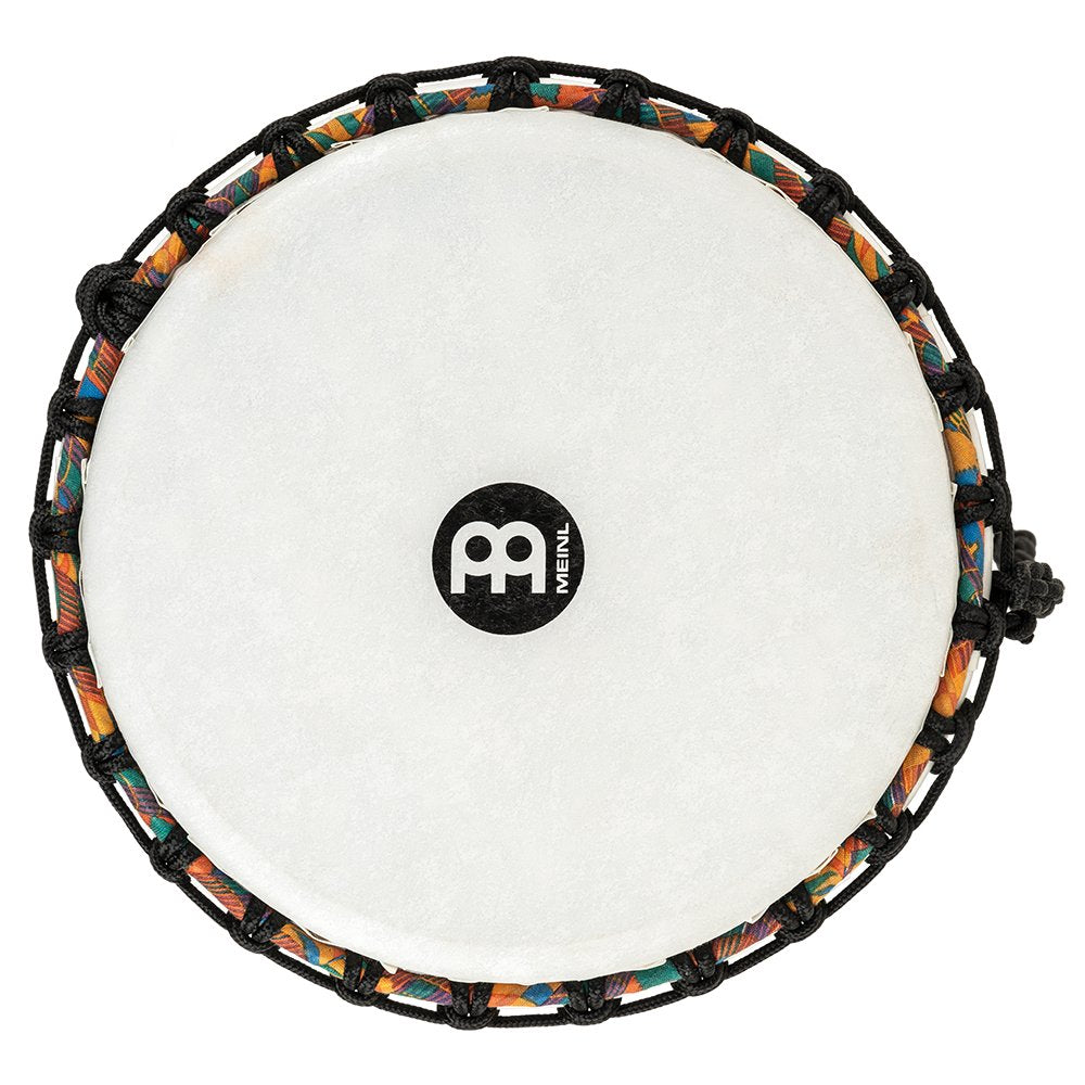 Meinl Rope-tuned Travel Djembe with Synthetic Head - 10" x 20" - Kenyan Quilt - Image 3