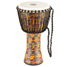 Meinl Rope-tuned Travel Djembe with Synthetic Head - 12" x 24" - Kenyan Quilt - Image 10