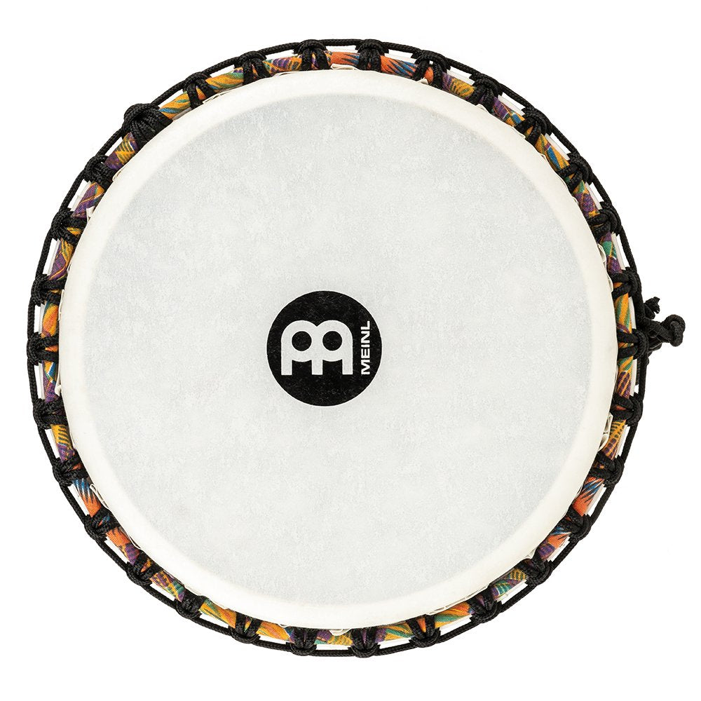 Meinl Rope-tuned Travel Djembe with Synthetic Head - 12" x 24" - Kenyan Quilt - Image 3