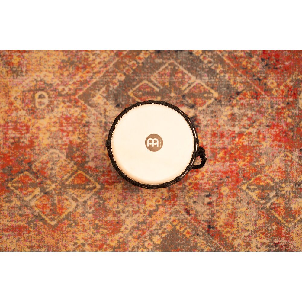 Meinl Rope-tuned Travel Djembe with Synthetic Head - 12" x 24" - Kenyan Quilt - Image 7