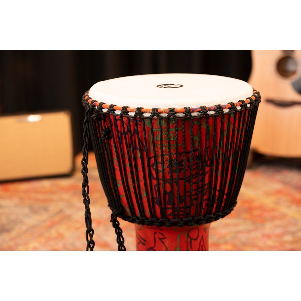 Meinl Rope-tuned Travel Djembe with Synthetic Head - 14" - Pharaoh's Script - Image 8