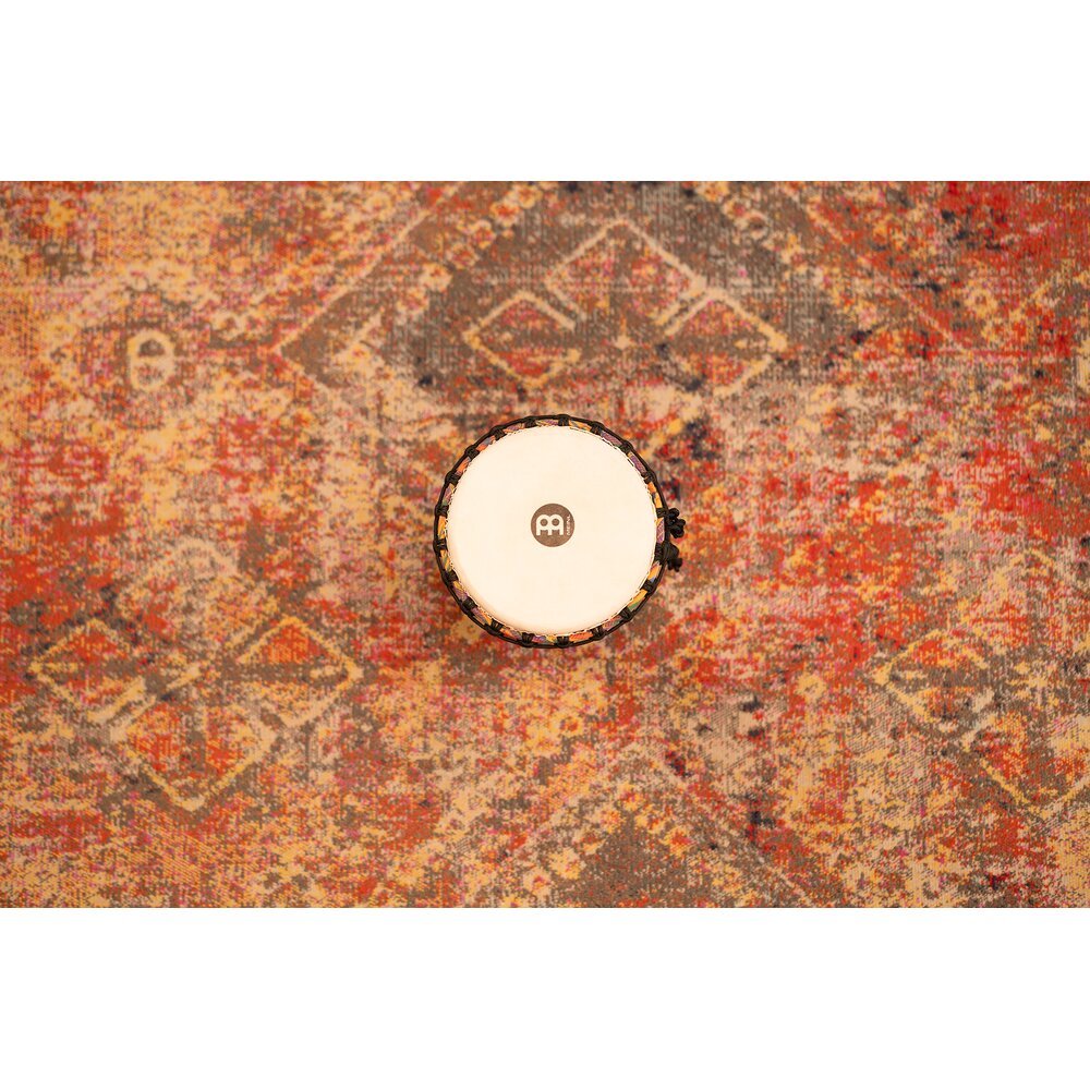 Meinl Rope-tuned Travel Djembe with Synthetic Head - 8" - Kenyan Quilt - Image 7