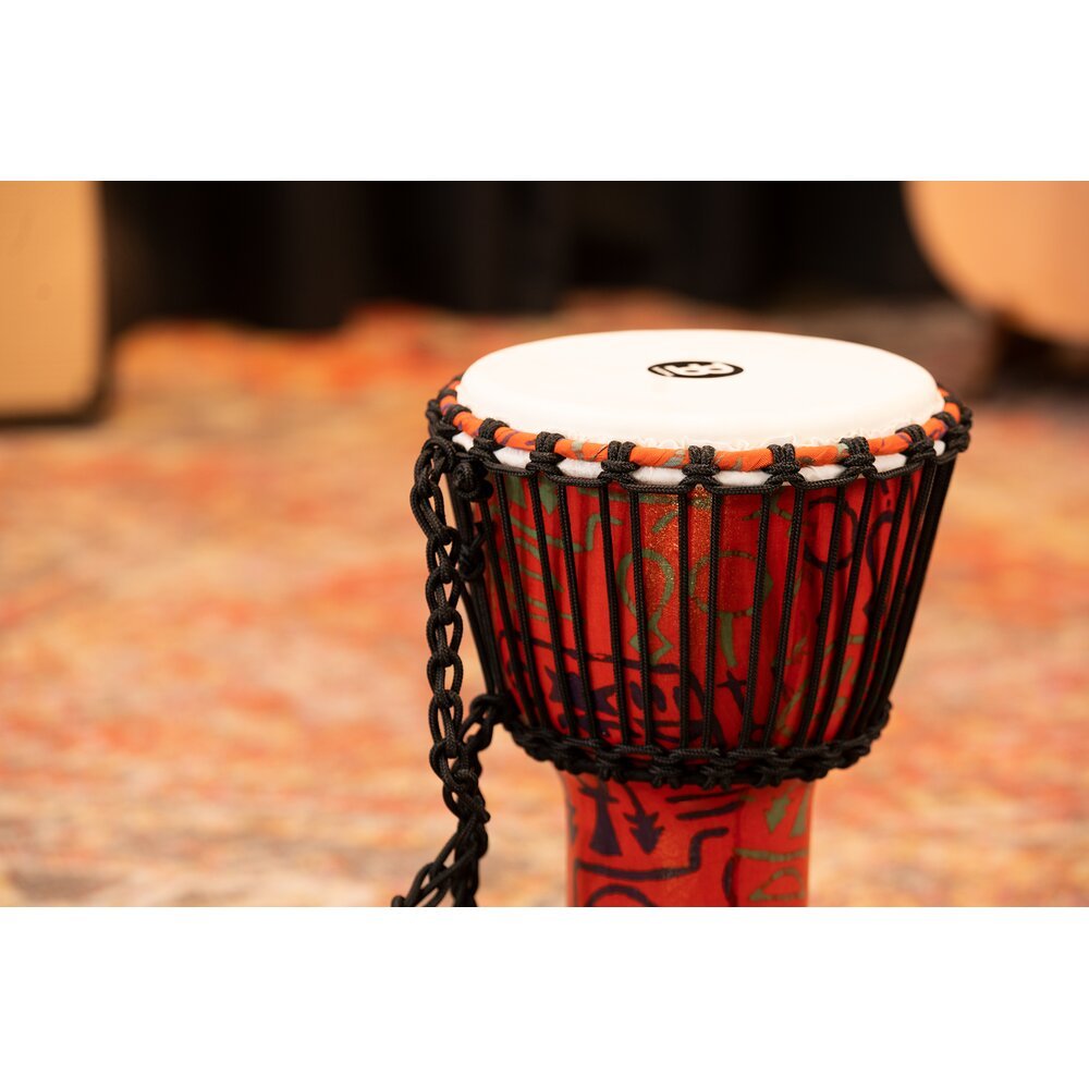 Meinl Rope-tuned Travel Djembe with Synthetic Head - 8" - Pharaoh's Script - Image 8