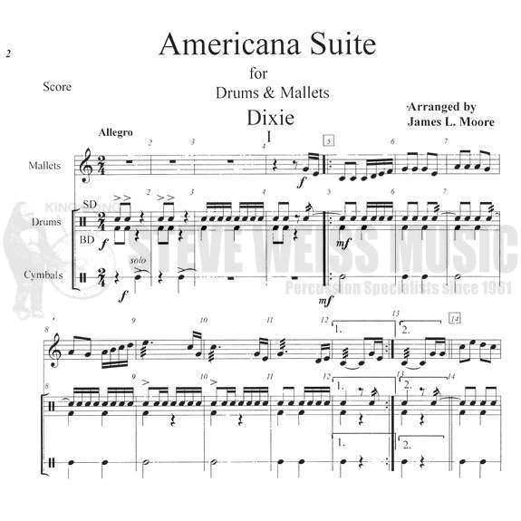 Moore, J.-Americana Suite (SP)-Mall. inst./P