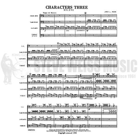 Moore, J.-Characters Three (SP)-P/2T