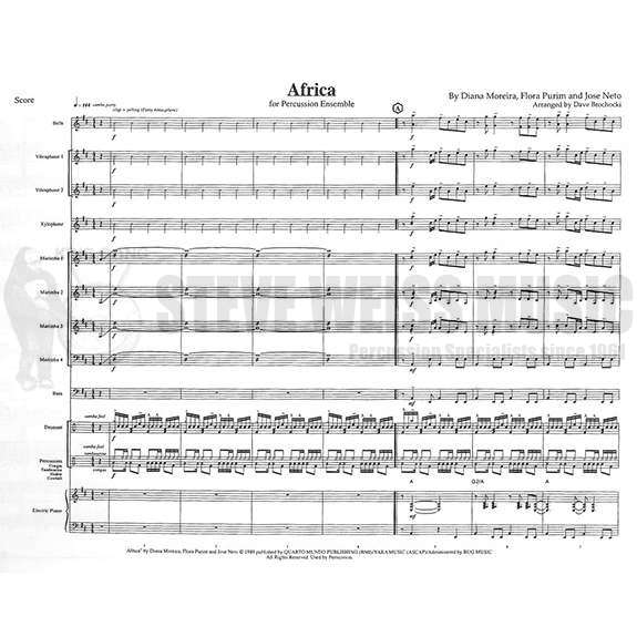 Moreira/Purim/Neto-Africa arr. Brochocki (SP)-B/2V/X/2M/P/PN/BG