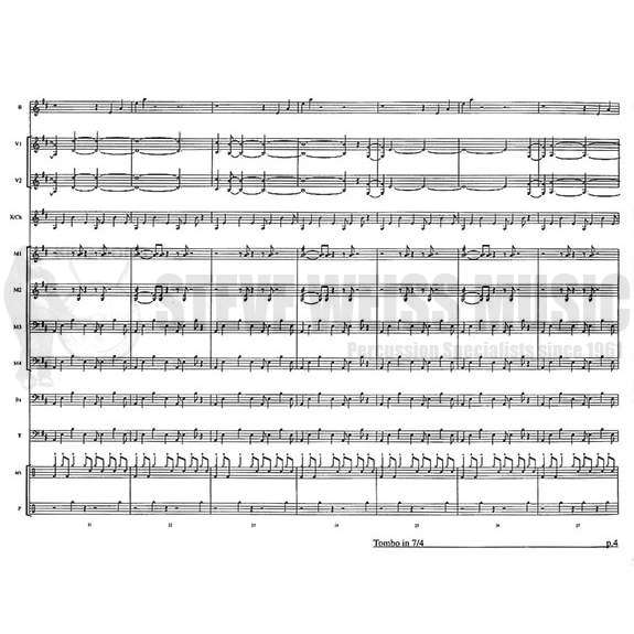 Moreira-Tombo in 7/4 (SP)-B/2V/C/2M/4T/P/BG