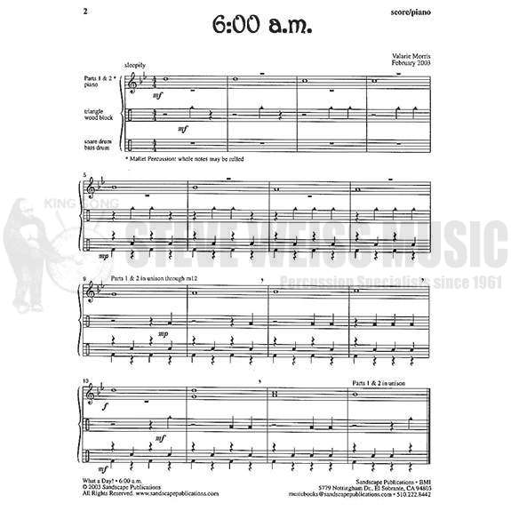 Morris, V.-What a Day! (S)-PN conductor score
