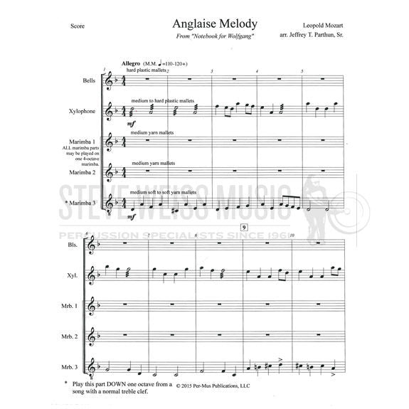 Mozart - Anglaise Melody arr. Parthun (SP) - B/X/1-3M
