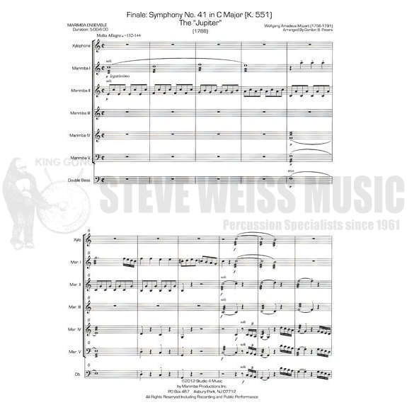 Mozart-Finale: Symphony No. 41 arr. Peters (SP)-X/5M/CB