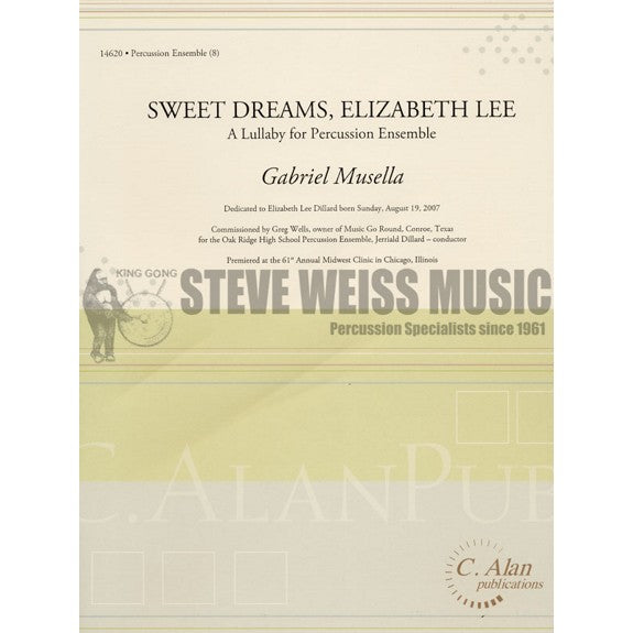Musella-Sweet Dreams, Elizabeth Lee (SP)- B/2V/C/Cro./M/P/PN/VC (opt. M)