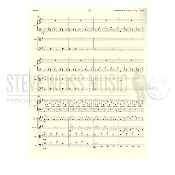 Naranjo-Tierra Pura String Quartet Version(SP)-Gyil/2VN/ VA/VC