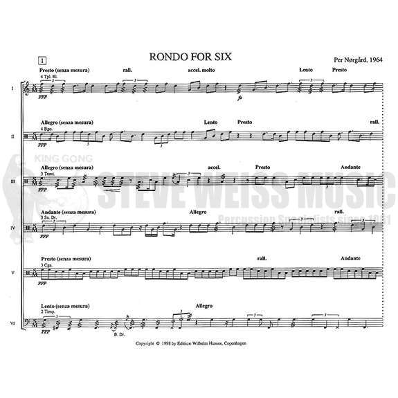 Norgard-Rondo for Six(S)-P/X/M/V/C/Crot/3T