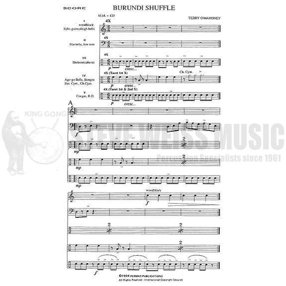 O'Mahoney-Burundi Shuffle(SP)-X/M/P