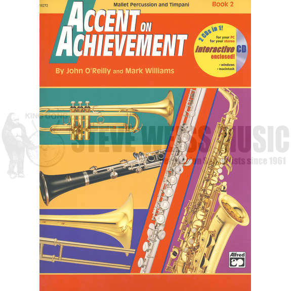 O'Reilly/Williams-Accent on Achievement Mallet Percussion and Timpani Book 2 (w/CD)