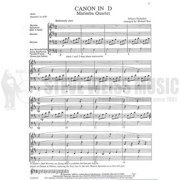 Pachelbel-Canon in D arr. Boo (SP)-4M