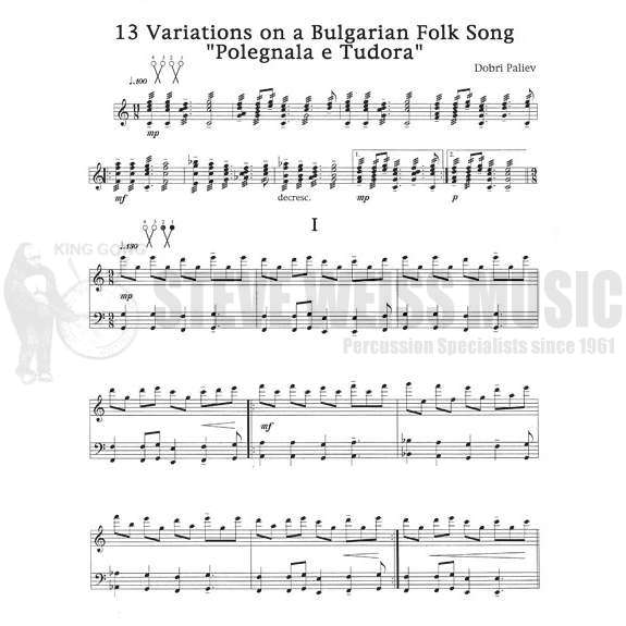 Paliev-13 Variations on a Bulgarian Folk Song-M