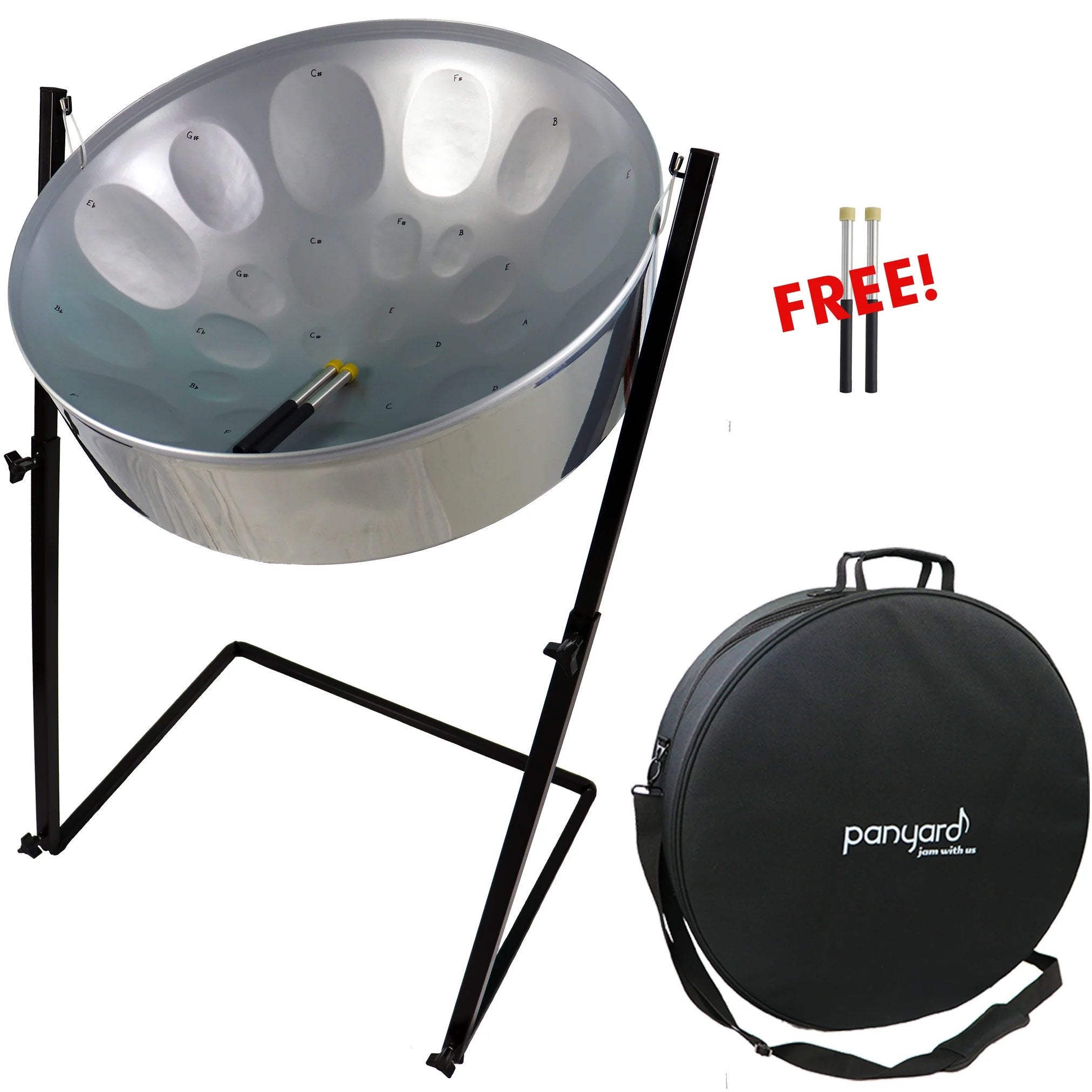 Panyard Hammer Series C Lead Pan PLUS Package - Silver