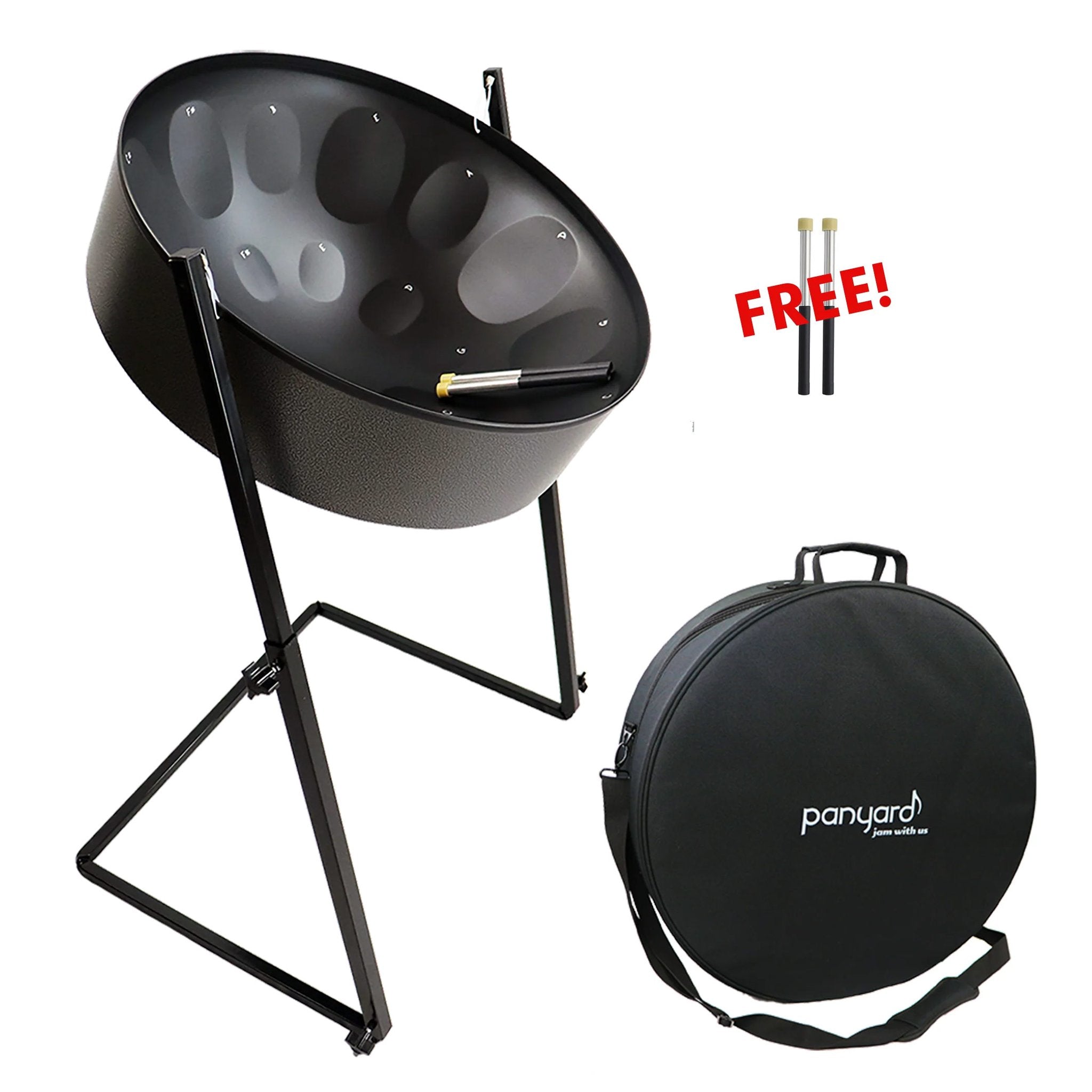 Panyard C20 Lead Pan with Stand, Case & Mallets Caribbean Night Finish
