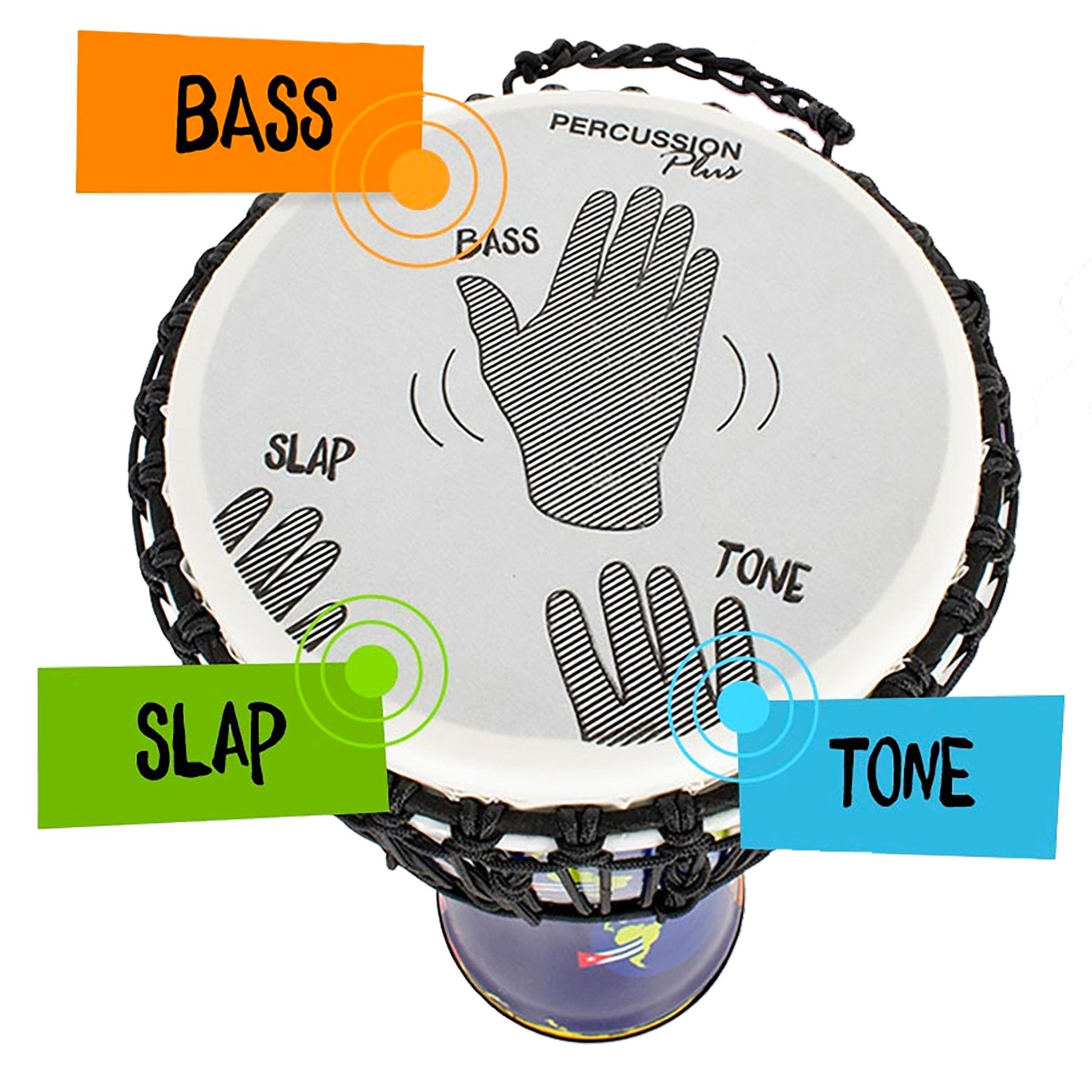 Panyard WPP6633 Slap Djembe Pretuned - Carnival Graphics head graphics