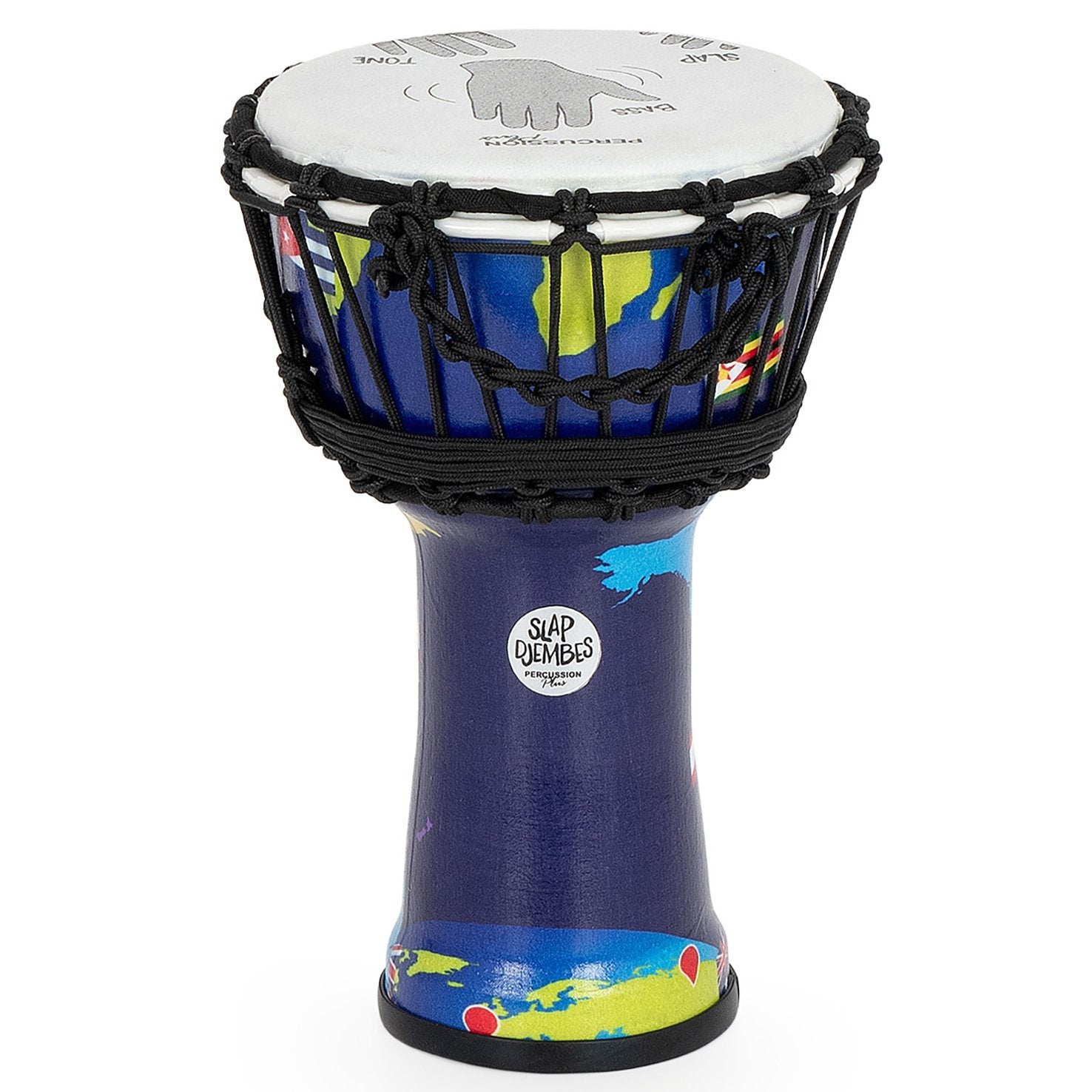 Panyard WPP6950 Slap Djembe Rope Tuned - World Graphics - 7"